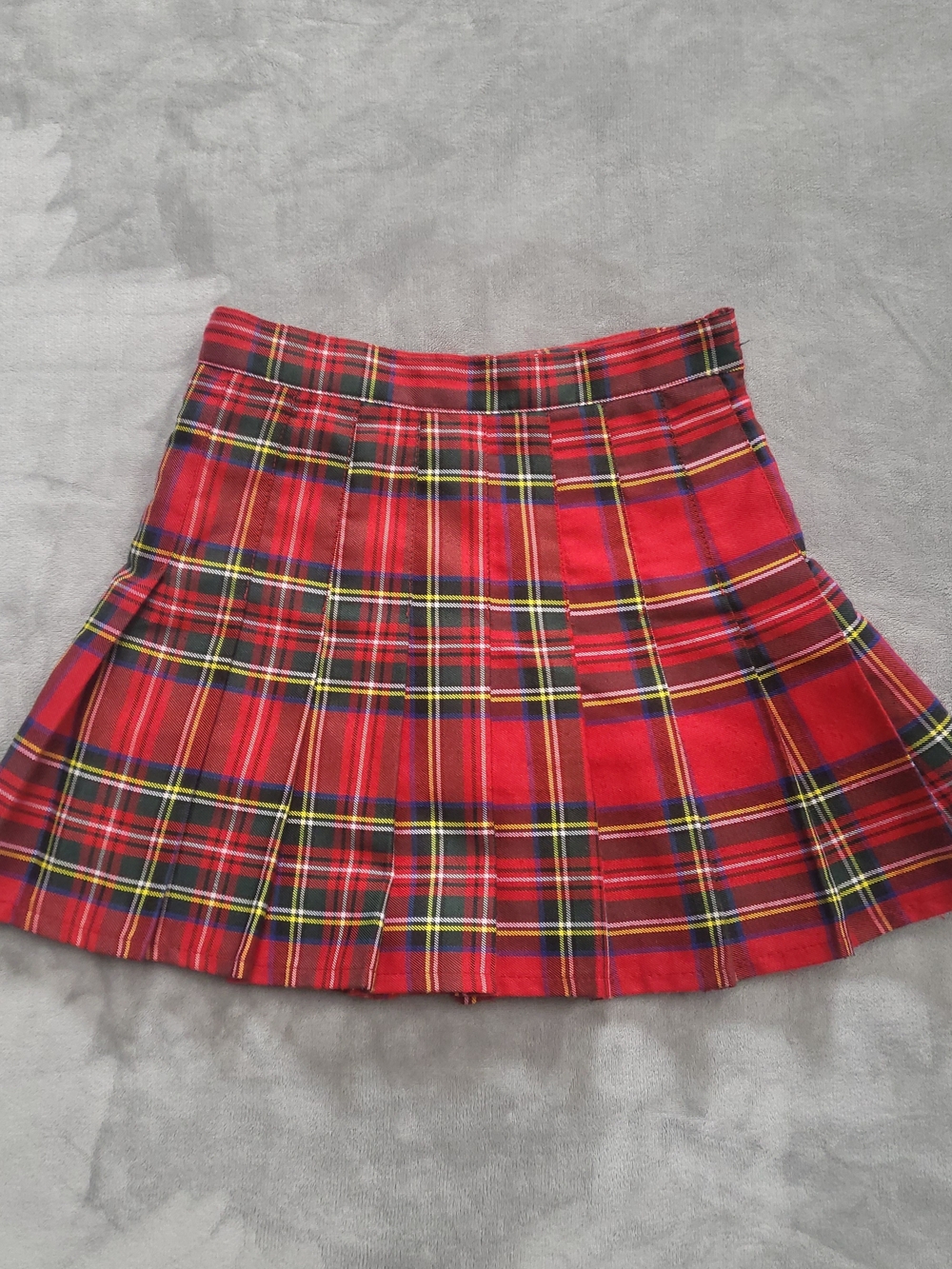 Red Plaid Pleated Skirt - Women's Classic Tartan